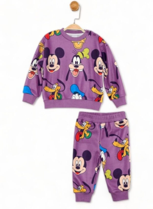 ΒΡΕΦΙΚΌ ΣΕΤ FLEECE ΦΌΡΜΑΣ CIMPA ΜΕ PLUTO GOOFY DONALD ΣΚΟΥΡΟ ΜΩΒ Κωδικος: MC21162