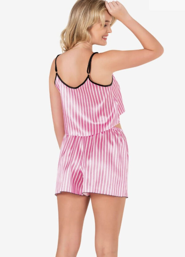 BABYDOLL ΣΑΤΕΝ BABY PINK STRIPES- MG348 - Image 2