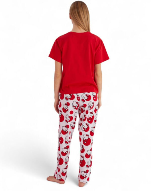 ΠΙΤΖΆΜΑ ΓΥΝΑΙΚΕΊΑ ΜΕ ΜΑΚΡΎ ΠΑΝΤΕΛΌΝΙ HELLO KITTY PLAYFUL:HK010A - Image 5