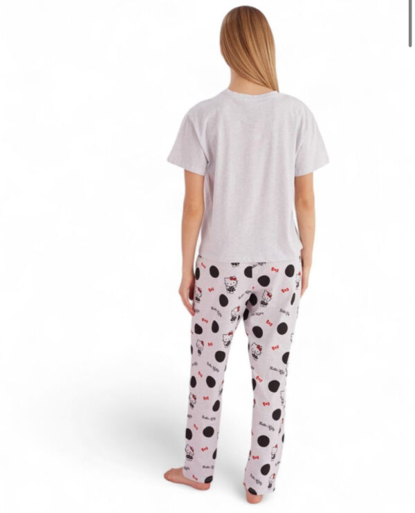 ΠΙΤΖΆΜΑ ΓΥΝΑΙΚΕΊΑ ΜΕ ΜΑΚΡΎ ΠΑΝΤΕΛΌΝΙ HELLO KITTY LOVE Εταιρία: Siyah Inci Κωδικος: HK015A - Image 5