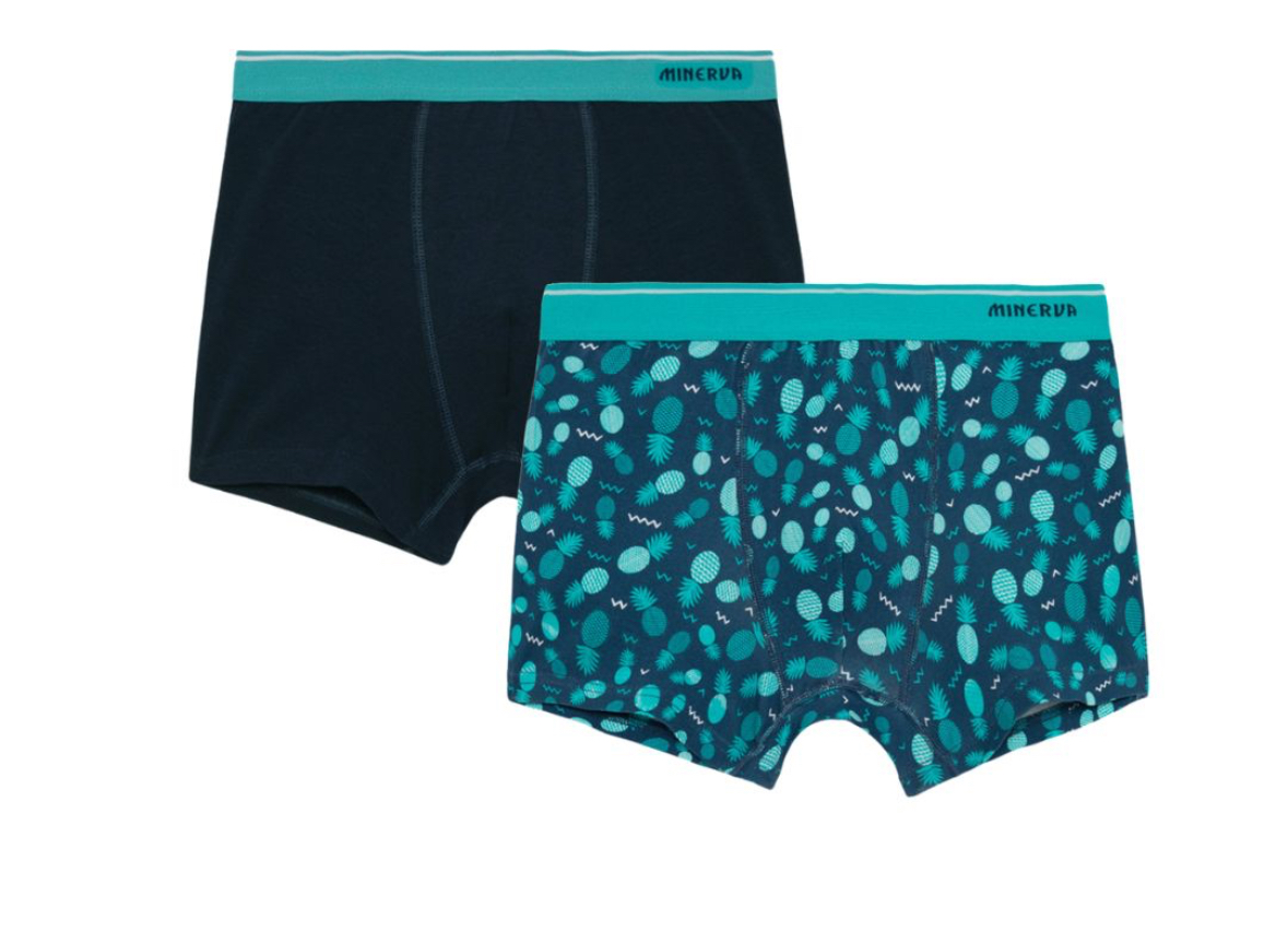 IMG_4471 Minerva Παιδικό/Εφηβικό Boxer Αγόρι Pineapple 2τμχ Νο 4-16 Ραφ-Πράσινο:90-42538-197 - Image 1