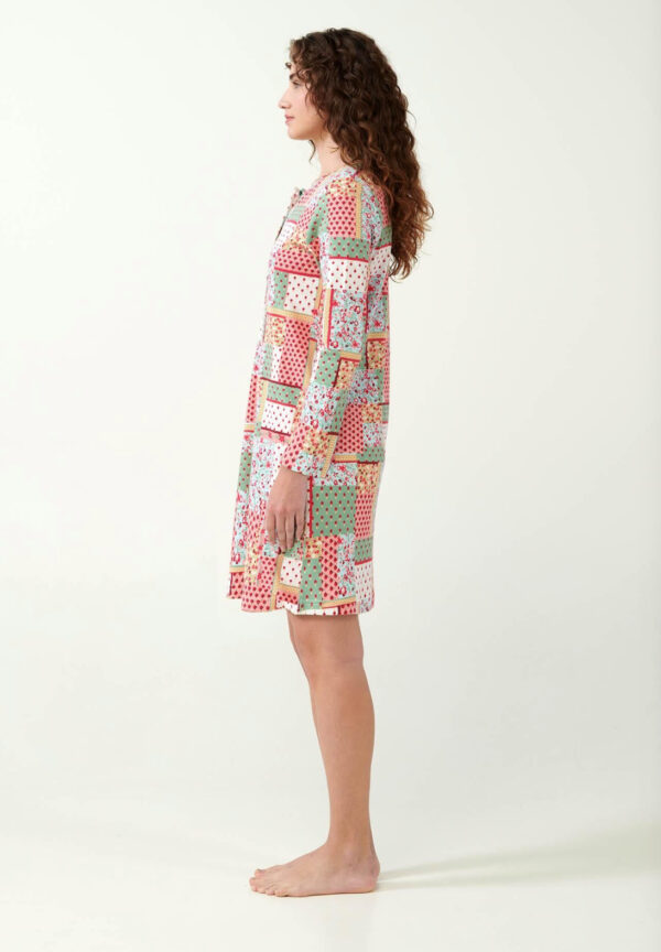 Vamp Νυχτικό Interlock με Vintage Patchwork Μοτίβο: 21371 - Image 3