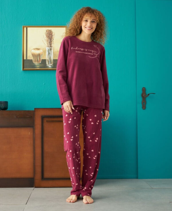 ΠΙΤΖΑΜΑ ΓΥΝΑΙΚΕΊΑ FLEECE SIYAH INCI KINDNESS IS MAGIC: SI23235035-A