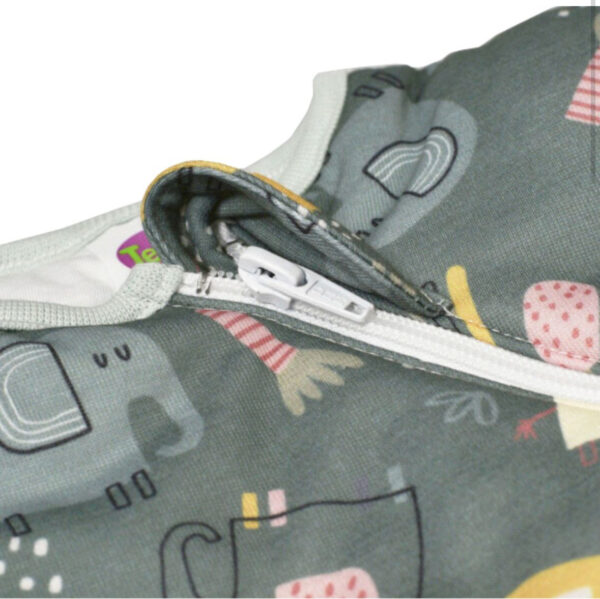 Tender Βρεφικός Υπνόσακος Unisex Με Πόδι Elephants Λαδί: TENDER2567-1 - Image 3