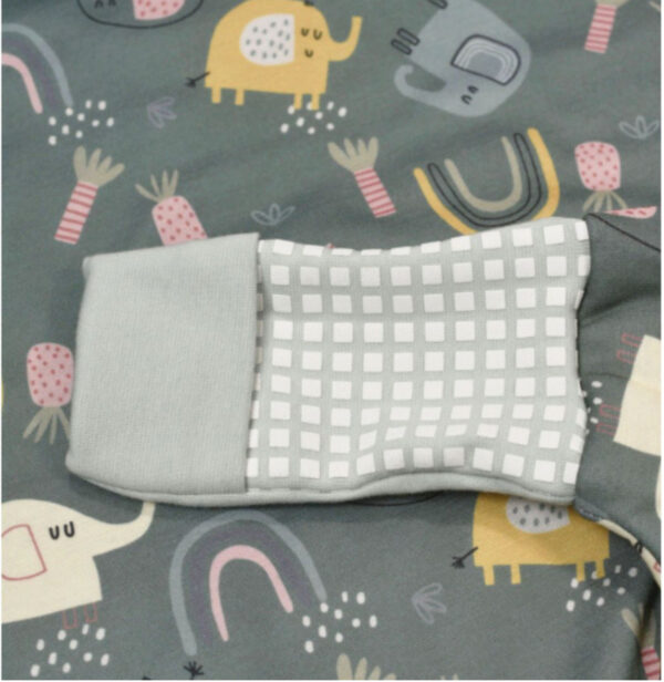 Tender Βρεφικός Υπνόσακος Unisex Με Πόδι Elephants Λαδί: TENDER2567-1 - Image 2