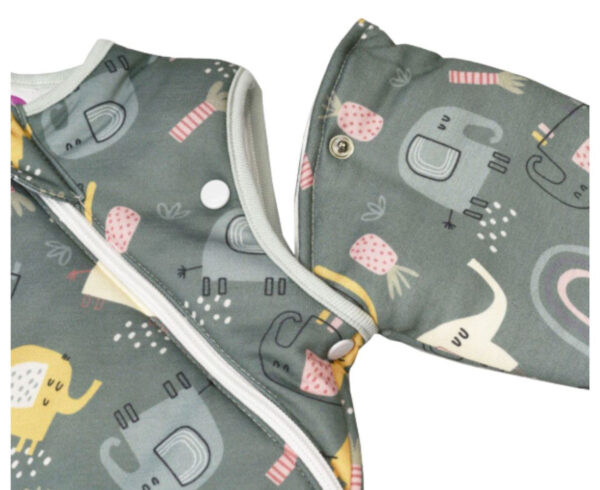 Tender Βρεφικός Υπνόσακος Unisex Με Πόδι Elephants Λαδί: TENDER2567-1 - Image 4