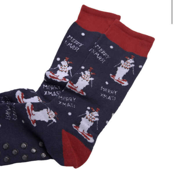 Ysabel Mora Christmas Edition Women Socks 2pack Αντιολισθητικές Μπλε-Πράσινο: YSABELMORA12808-BLUEGREEN - Image 3