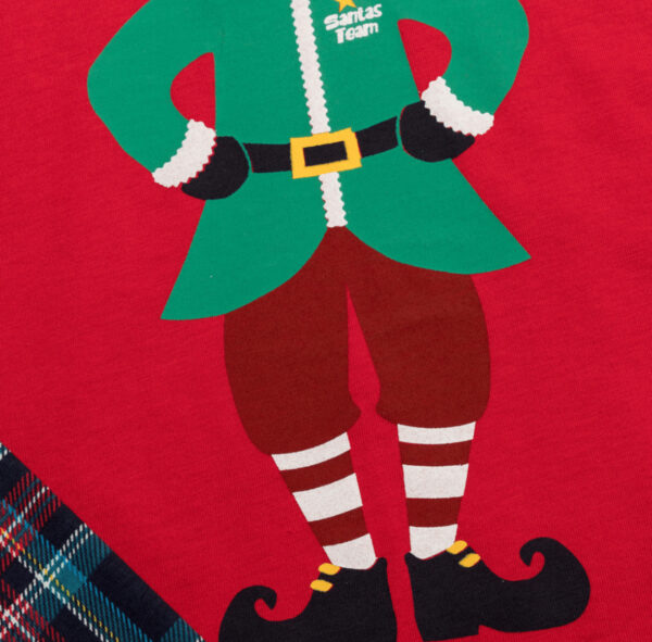 Minerva Παιδική/Εφηβική Πιτζάμα Κορίτσι Santa's Team No 12-16 Κόκκινο-Καρό: 90-62041-18B - Image 2