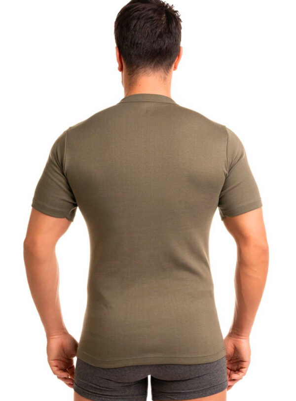 ΦΑΝΕΛΑ ΑΝΔΡΙΚΗ ΚΛΕΙΣΤΗ ΛΑΙΜΟΚΟΨΗ GIORGIO OLIVE GREEN:758GRG - Image 3