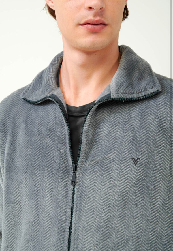 Vamp Fleece Ρόμπα Ζιβάγκο με Φερμουάρ:21706 - Image 4