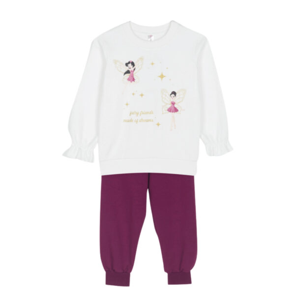 Dreams Βρεφική/Παιδική Πιτζάμα Κορίτσι Fairy Friends λευκό:2473104-03