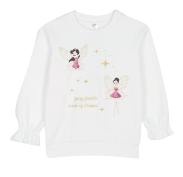 Dreams Βρεφική/Παιδική Πιτζάμα Κορίτσι Fairy Friends λευκό:2473104-03 - Image 2