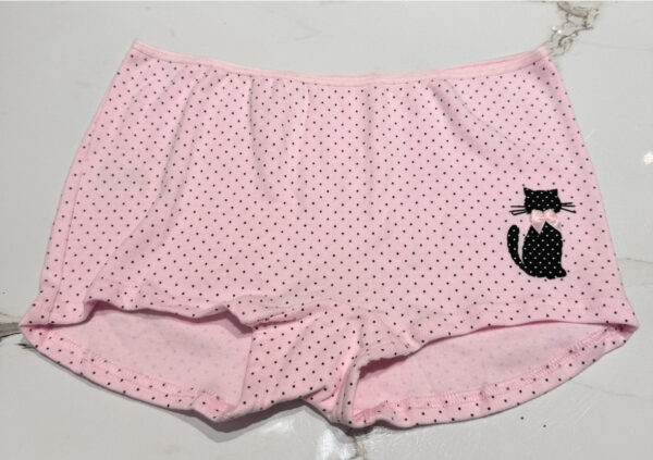 Minerva Παιδικό/Εφηβικό Boxer Κορίτσι Love Cat Νο 12-16 Πουά Ροζ : MN42087-207B - Image 3
