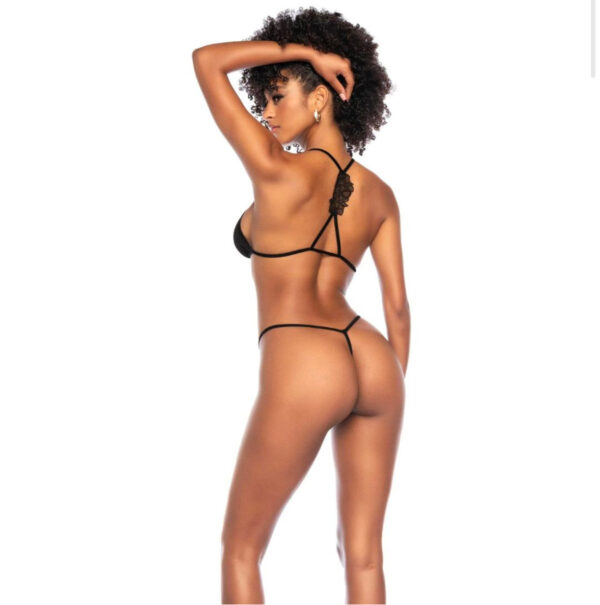 Mapale Three Piece Set 8786 Σουτιέν String & Ζώνη Ζαρτιέρας Μαύρο:MAPALE8786-BL - Image 4