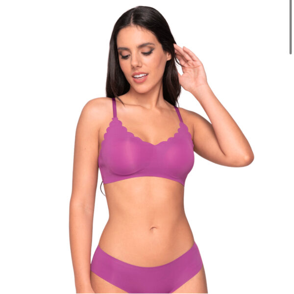 Luna Every Wear Wireless Sports Top 1+1 Δώρο Μωβ-Μωβ:15102-PU-PU - Image 4