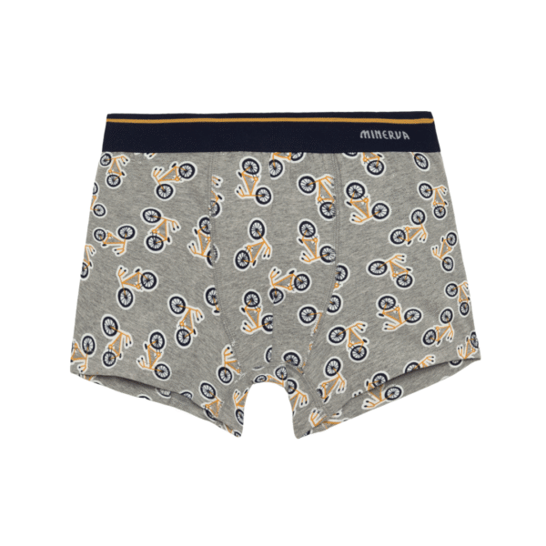 Minerva Παιδικό/Εφηβικό Boxer Αγόρι Bikes 2τμχ No 4-6 Γκρι Μελανζέ-Μπλε Μαρίν:90-42681-333 - Image 3