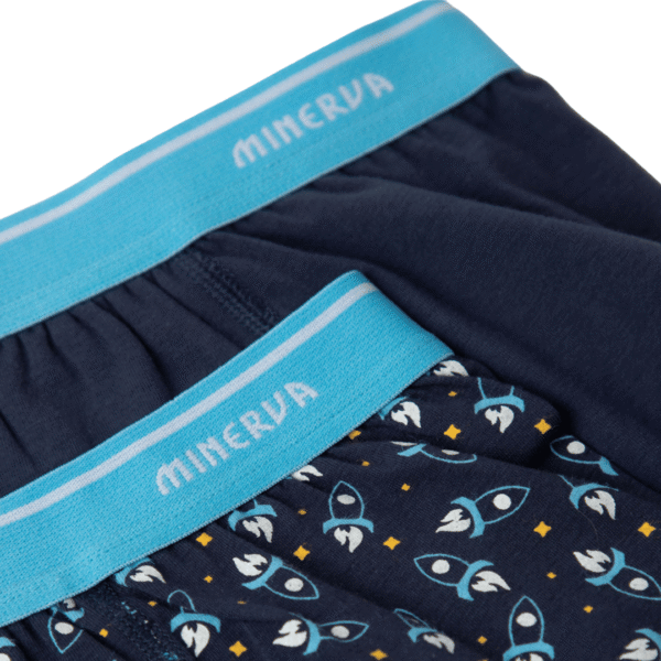 Minerva Παιδικό/Εφηβικό Boxer Αγόρι Rockets 2τμχ No 4-6 Μπλε Μαρίν: 90-42679-336 - Image 3
