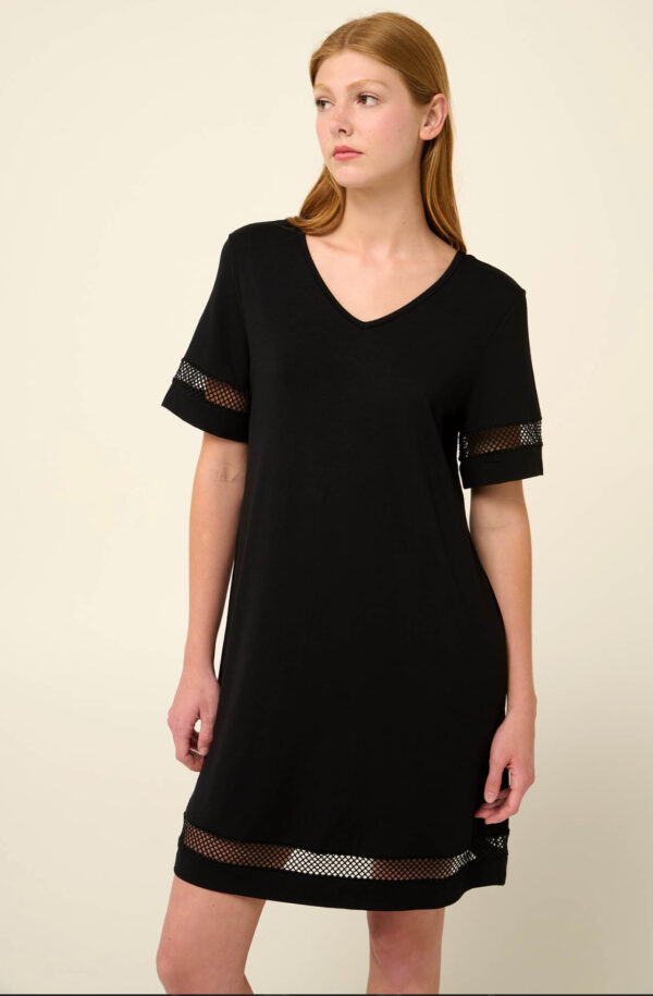 Μονόχρωμο Καλοκαιρινό  Vamp Φόρεμα από Viscose σε : 22520 - Image 3