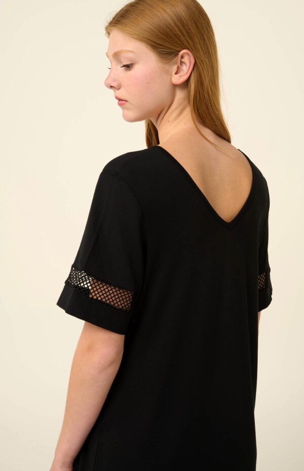 Μονόχρωμο Καλοκαιρινό  Vamp Φόρεμα από Viscose σε : 22520 - Image 4