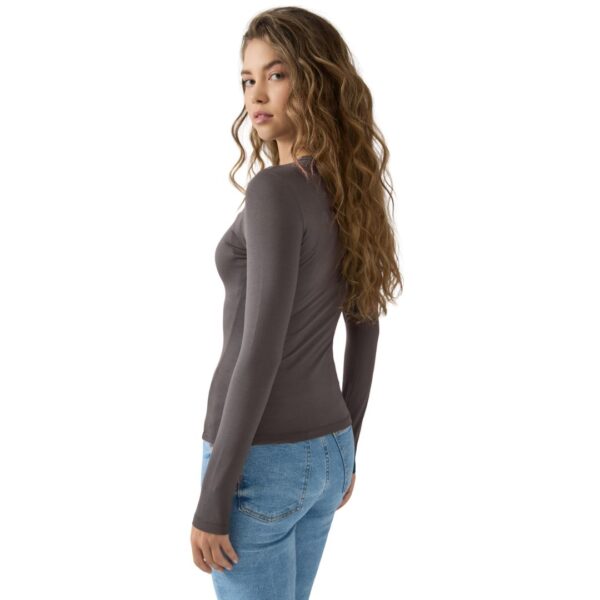 Minerva Fimelle TENCEL™ Modal Μακρυμάνικη Μπλούζα Pouro :90-91720-876 - Image 3