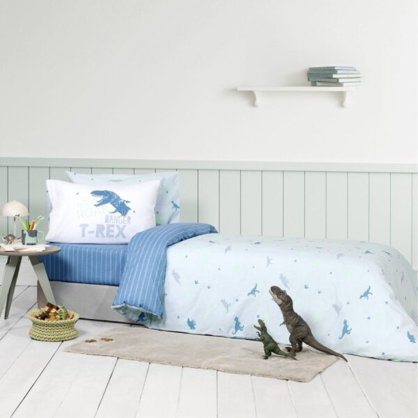 Nima Home Παιδικά Σεντόνια Μονά Roar Σετ (2x170*255cm + 1x52*72cm) :35559 - Image 2