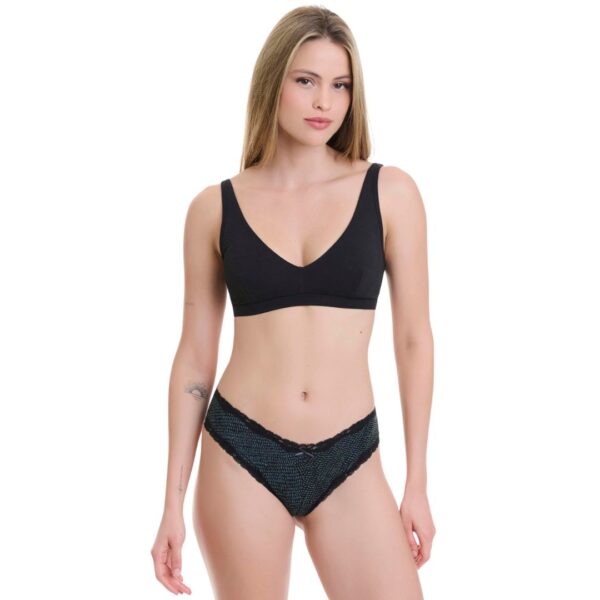 Walk Γυναικείο Εσώρουχο Brazilian Bamboo Lace 2τμχ Multicolour :W2014-77 - Image 6