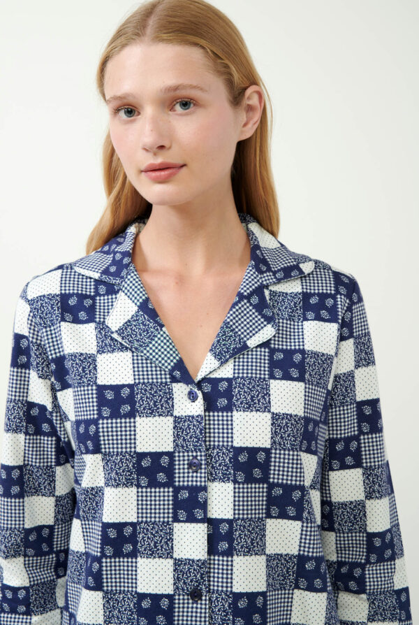 Vamp Κουμπωτό Νυχτικό Patchwork : 21434 - Image 3