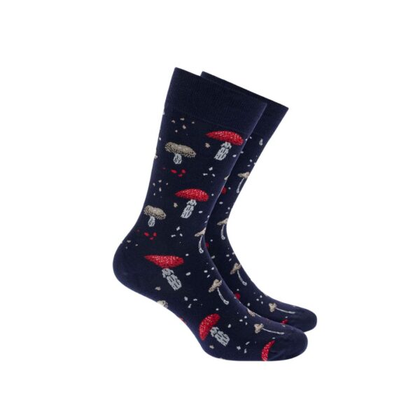 Walk Ανδρικές Κάλτσες Bamboo Σχέδιο Mushrooms Μπλε: W304-47_75