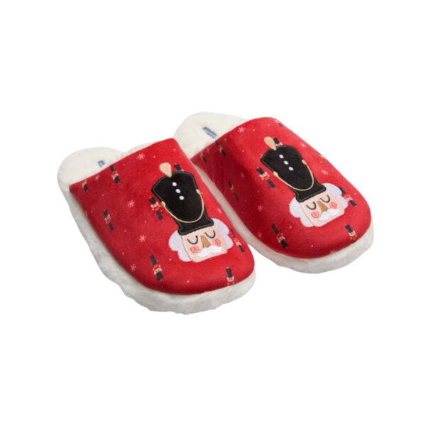 Ysabel Mora For Men Christmas Collection Slippers Noutcrackers Red: Y24088 - Image 4