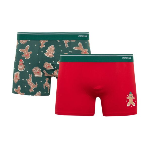 Minerva Ανδρικό Boxer X-Mas Biscuit 2τμχ : 96-29482-270