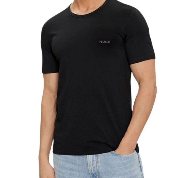Hugo Triple-Pack Of Cotton Underwear T-Shirts With Logo Print :50480088-991 - Image 2
