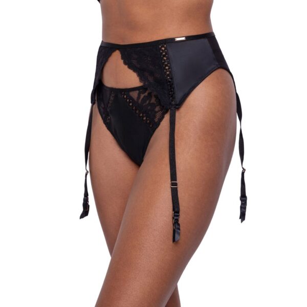 Dorina Lyra-Satin Suspender Belt :FXSP0001LA182-BK0001 - Image 2