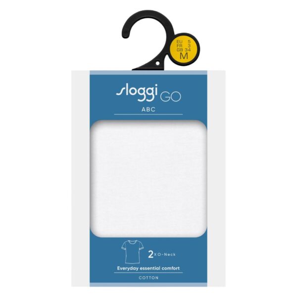 Sloggi Αντρικό Φανελάκι Κοντομάνικο Go ABC 2.0 O-Neck 2Pack Λευκό 10217749-0003 - Image 5