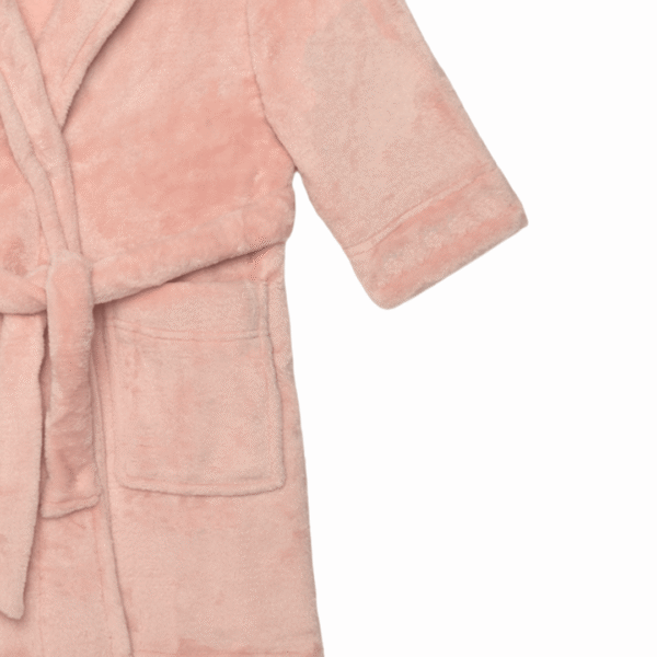 Minerva Παιδική Fleece Ρόμπα Κορίτσι Dusty Pink :90-61979-51 - Image 3