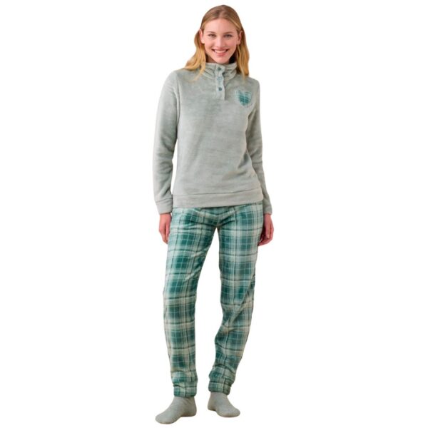 Noidinote Γυναικεία Πιτζάμα Fleece Heart:FA9379-VAR1