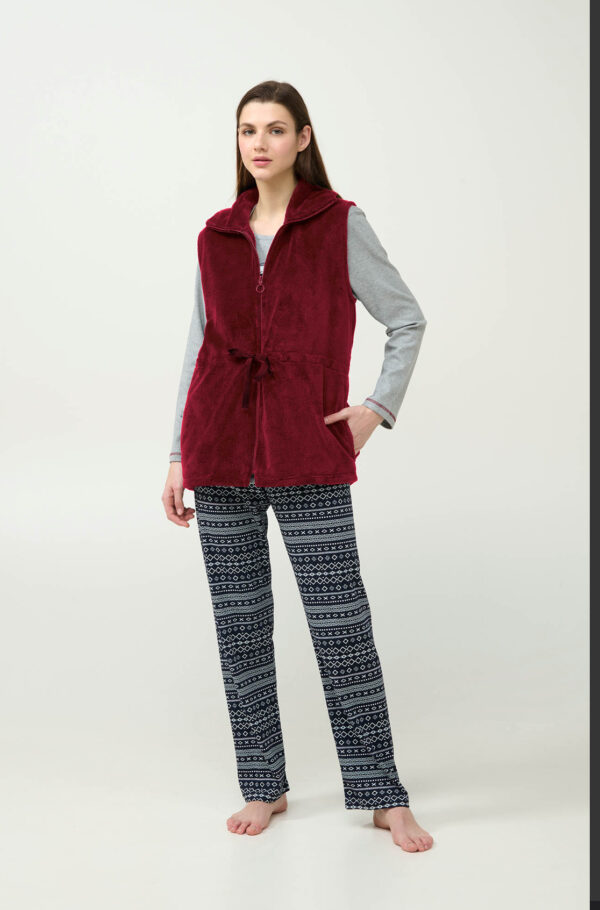 Γυναικεία Κουμπωτή Fleece Ρόμπα vamp.: 23359