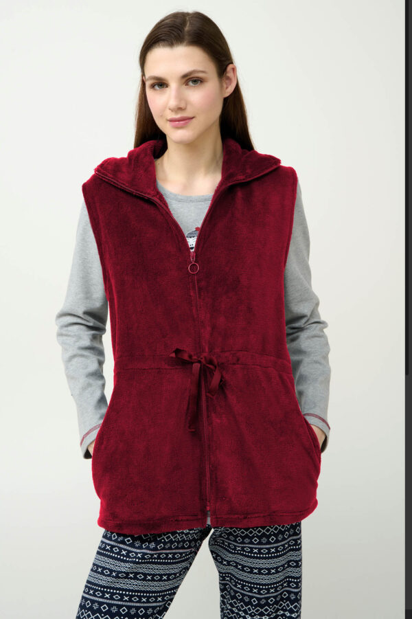Γυναικεία Κουμπωτή Fleece Ρόμπα vamp.: 23359 - Image 2