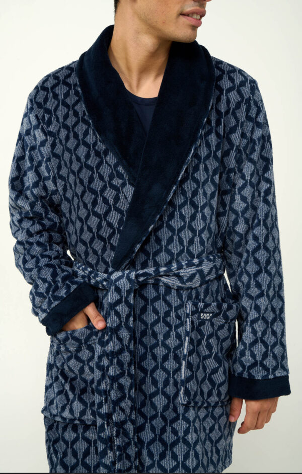 Ανδρική Σταυρωτή Fleece Ρόμπα vamp: 23780 - Image 3