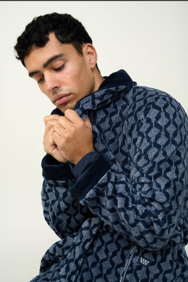 Ανδρική Σταυρωτή Fleece Ρόμπα vamp: 23780 - Image 4