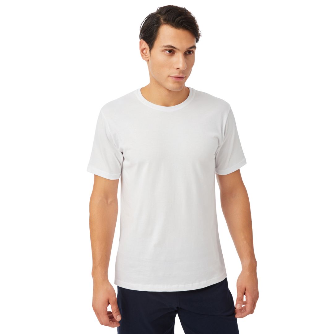 Ανώνυμο σχέδιο - 1 Minerva Ανδρικό Βαμβακερό T-Shirt Λευκο:90-19411-05 - Image 1
