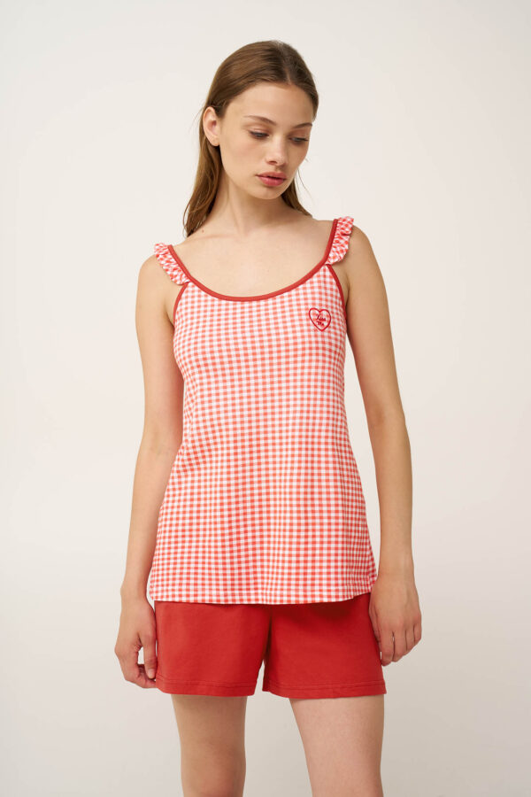 Vamp Βαμβακερό Καρό Baby Doll:24274