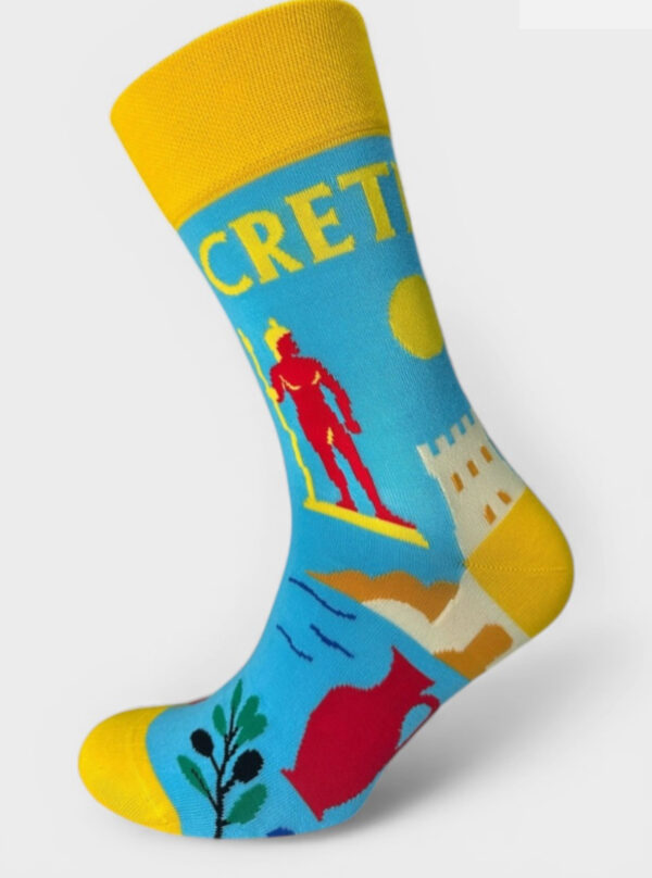 ΚΑΛΤΣΑ UNISEX SOMA SOCKS I LOVE ISLANDS ΚΡΗΤΗ:   SS2029-1 - Image 2