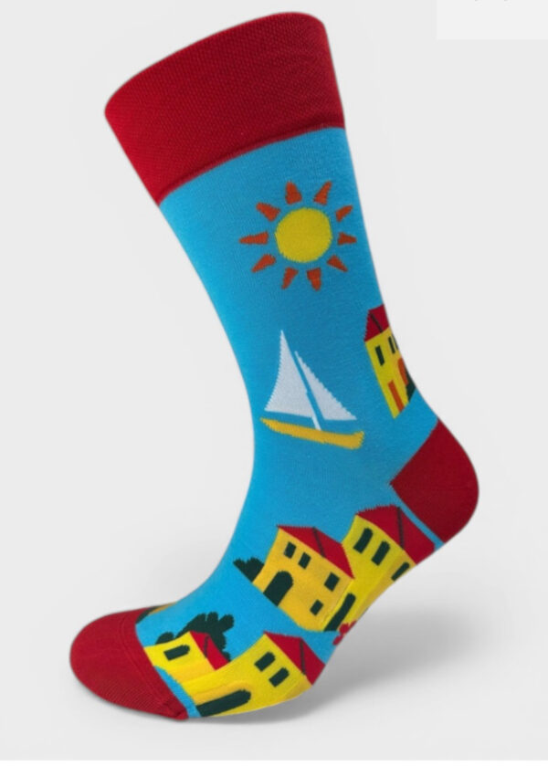 ΚΑΛΤΣΑ UNISEX SOMA SOCKS I LOVE ISLANDS ΚΕΡΚΥΡΑ: SS2028-3 - Image 2