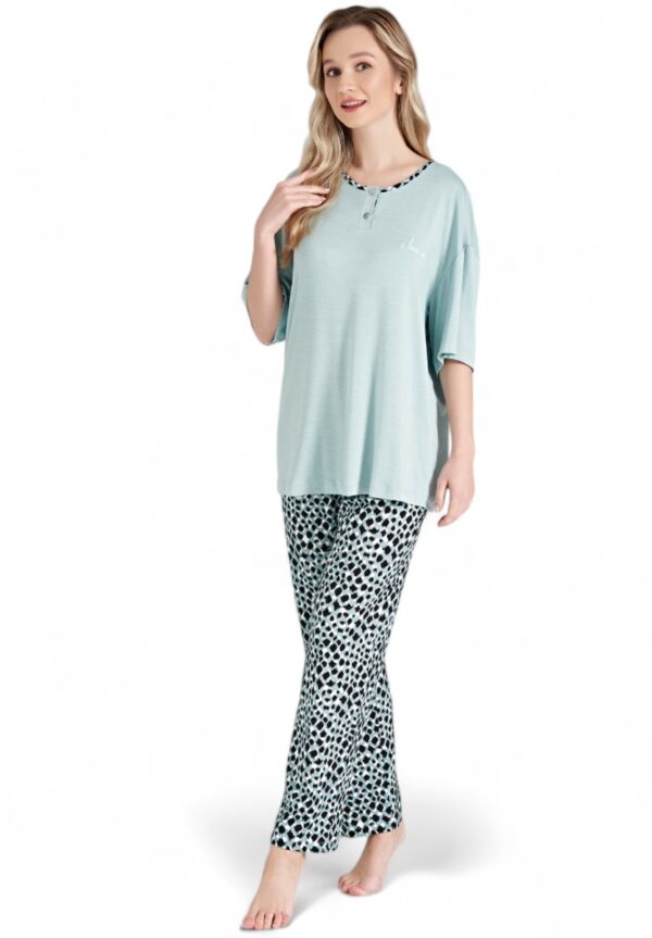 ΠΙΤΖΑΜΑ ΓΥΝΑΙΚΕΙΑ ΒΙΣΚΟΖ PIJADORE ANIMAL PRINT ΒΕΡΑΜΑΝ: PJDR1648