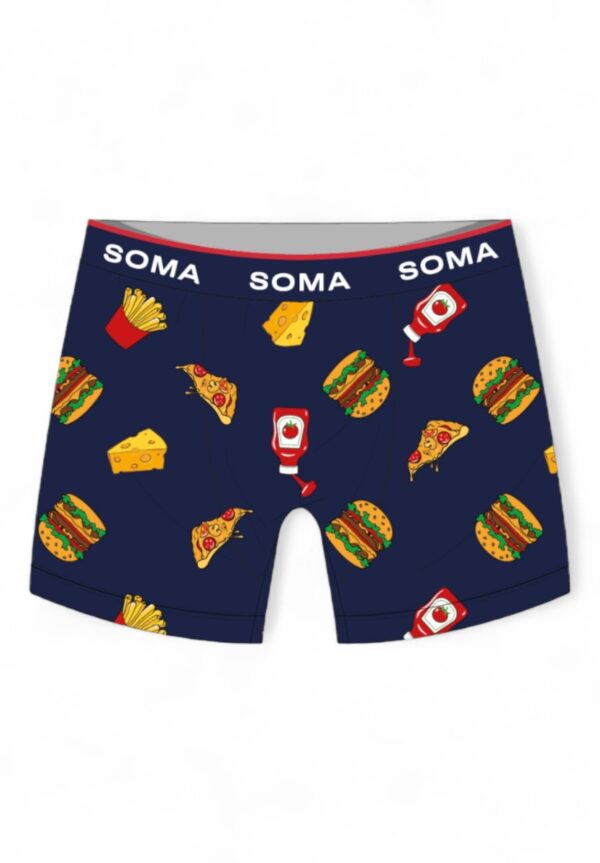 ΣΕΤ ΜΠΟΞΕΡ ΚΑΙ ΚΑΛΤΣΕΣ BURGER & PIZZA SOMA BLUE : SBS7331 - Image 4