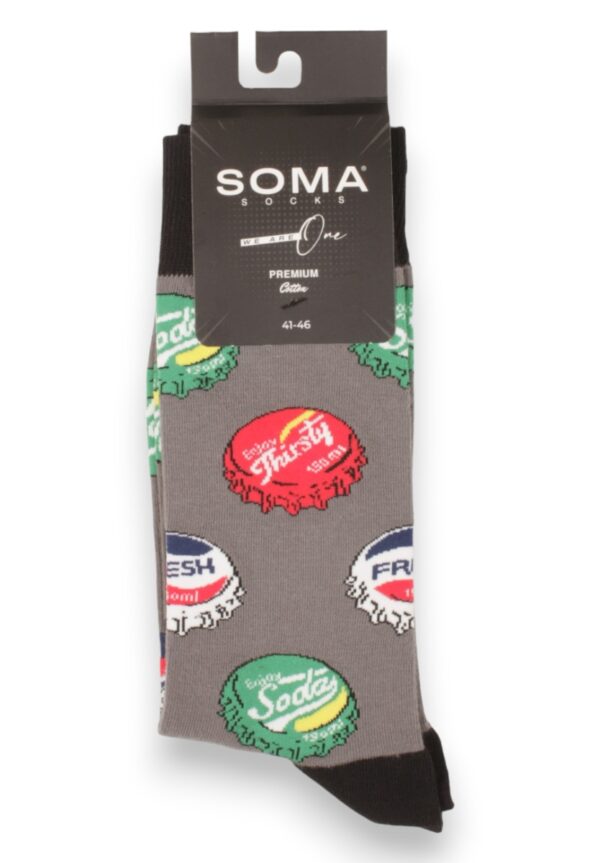 ΣΕΤ ΜΠΟΞΕΡ ΚΑΙ ΚΑΛΤΣΕΣ DRINKS SOMA GREY : SBS7382 - Image 3