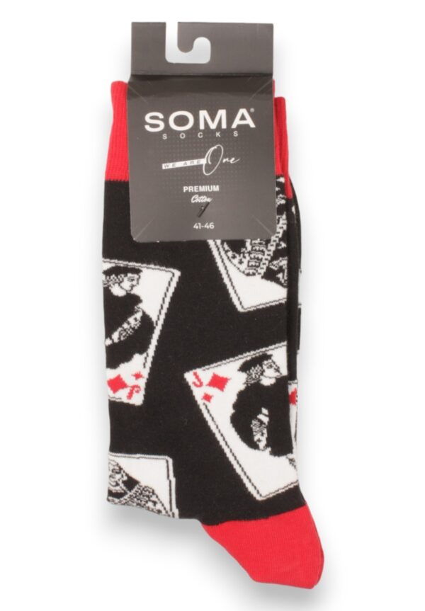ΣΕΤ ΜΠΟΞΕΡ ΚΑΙ ΚΑΛΤΣΕΣ CARDS SOMA BLACK : SBS7328 - Image 4