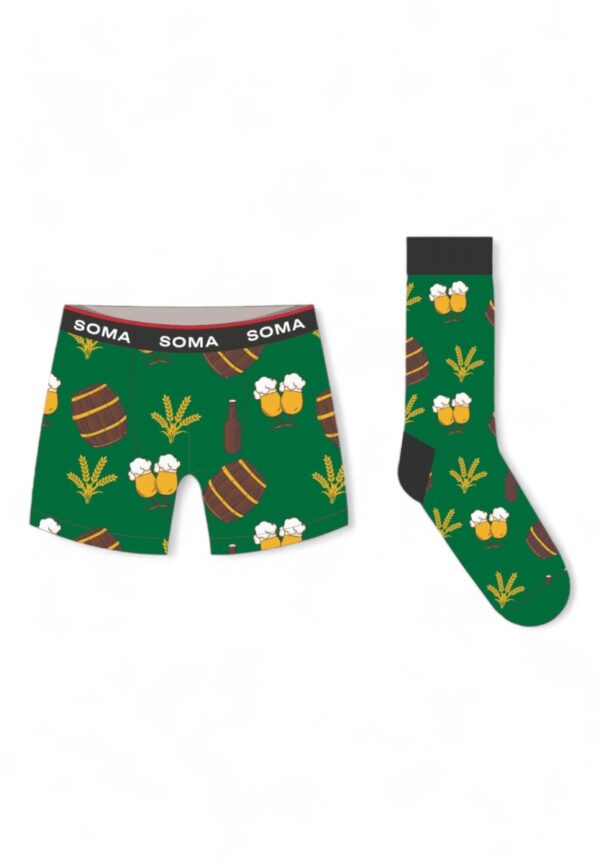 ΣΕΤ ΜΠΟΞΕΡ ΚΑΙ ΚΑΛΤΣΕΣ BEER SOMA GREEN: SBS7337