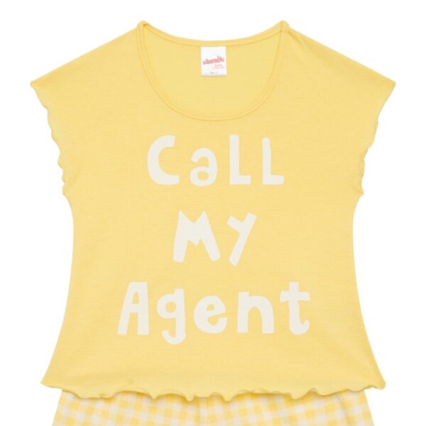 Minerva Βρεφική/Παιδική Πιτζάμα Κορίτσι Ζαπονέ Lemon: 90-62517-323 - Image 3