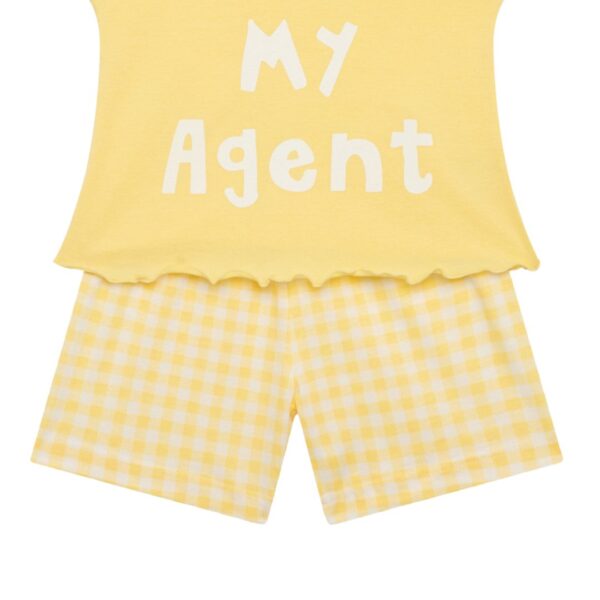 Minerva Βρεφική/Παιδική Πιτζάμα Κορίτσι Ζαπονέ Lemon: 90-62517-323 - Image 2